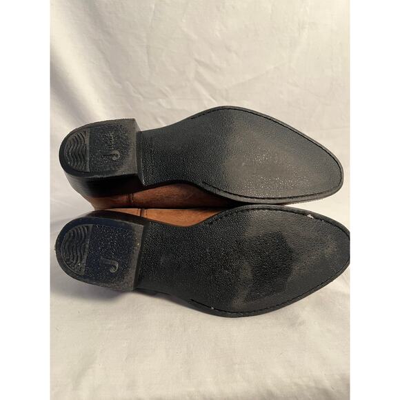 Justin Western Cowboy Boots Brown Leather Youth Size 3D (Big Kids) - Picture 8 of 8